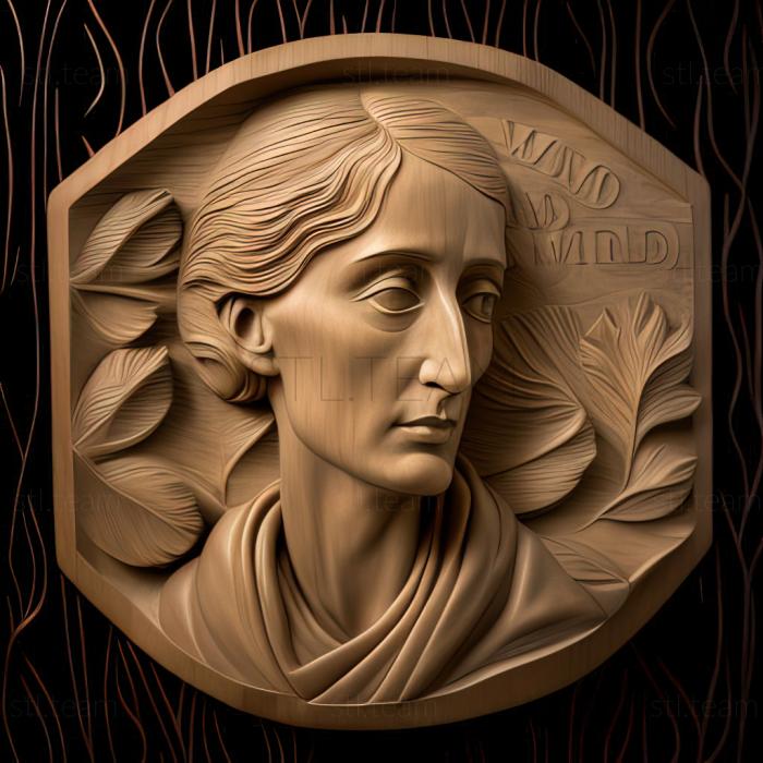 3D model Mrs Dalloway Virginia Woolf 1925 (STL)